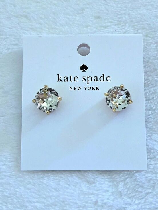 kate spade Jewelry - Kate Spade♠️ 4-Prong Set Clear Stud Earrings